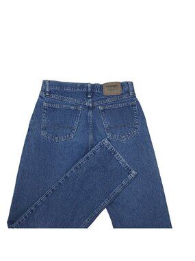 Wrangler Authentics Mens Blue Denim Jeans 30x34 100% Cotton Straight Fit